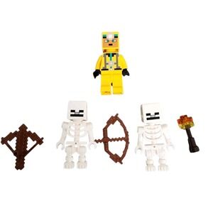 3 Piece Lego Minecraft The Skeleton Dungeon Mini Figures Toys + Accessories